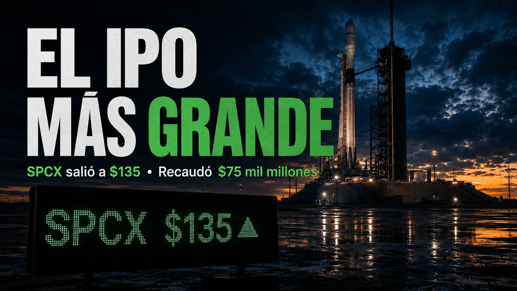 La OPV de SpaceX es discretamente la primera gran OPV de IA — SPCX no es solo cohetes. La OPV de SpaceX del 12 de junio de 2026 puso a Grok, Colossus, X y un acuerdo pendiente de 60.000 millones de dólares con Cursor en el Nasdaq. Lo que la presentación significa para los compradores de herramientas de IA, y lo que cambiarán las cotizaciones de OpenAI y Anthropic.