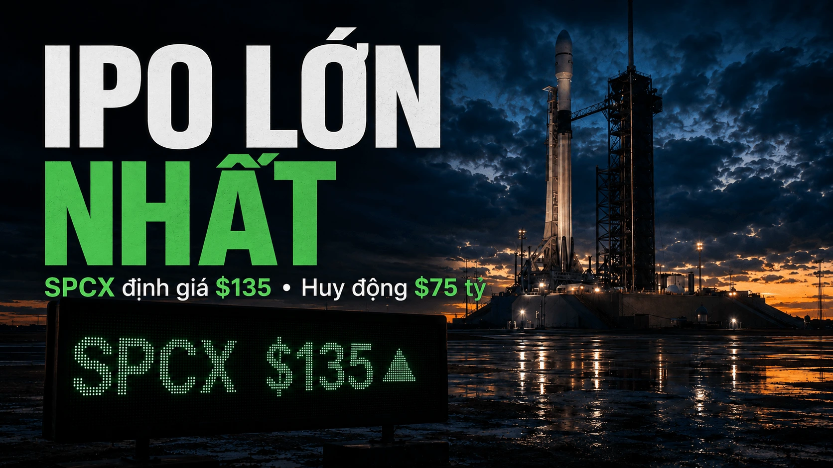IPO SpaceX Âm Thầm Trở Thành IPO AI Lớn Đầu Tiên — SPCX không chỉ là tên lửa. IPO SpaceX ngày 12 tháng 6 năm 2026 đưa Grok, Colossus, X và thỏa thuận Cursor trị giá 60 tỷ USD đang chờ xử lý lên Nasdaq. Ý nghĩa của hồ sơ đăng ký đối với người mua công cụ AI — và những gì niêm yết OpenAI và Anthropic sẽ thay đổi.