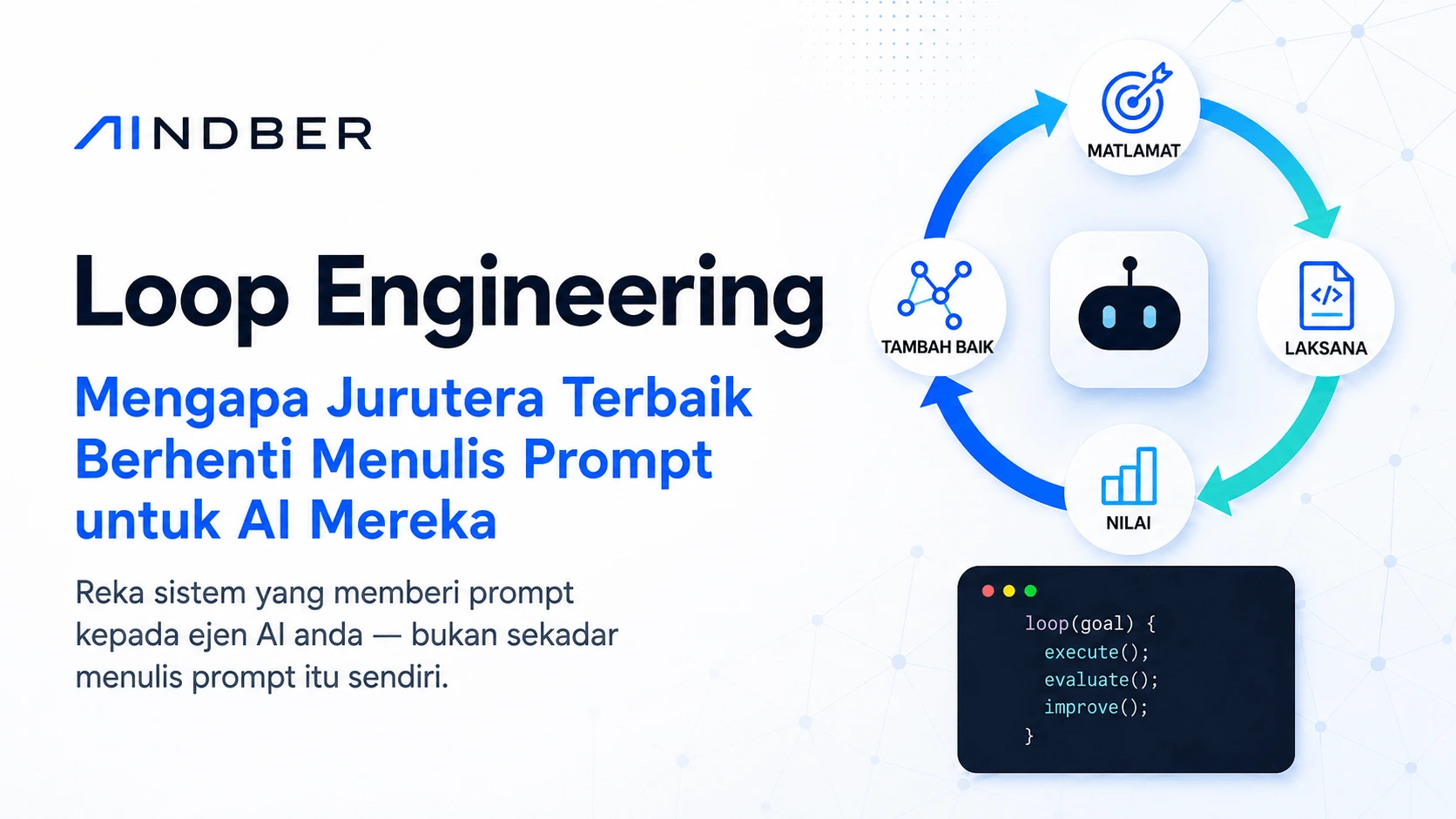 Loop Engineering: Mengapa Engineer Top Berhenti Prompting AI — Rancang sistem yang memberi prompt ke agen AI Anda, bukan prompt-nya sendiri. Apa yang berhasil di produksi hari ini, apa yang belum, dan kapan harus melewatinya.